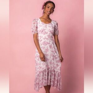 Ivy City Co - Wren Dress in Pink Toile